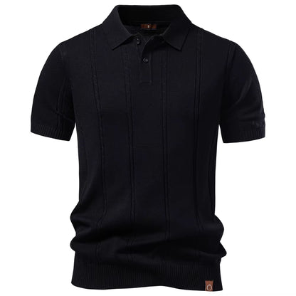 Mens Striped Polo