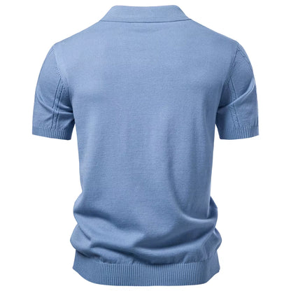 Mens Striped Polo