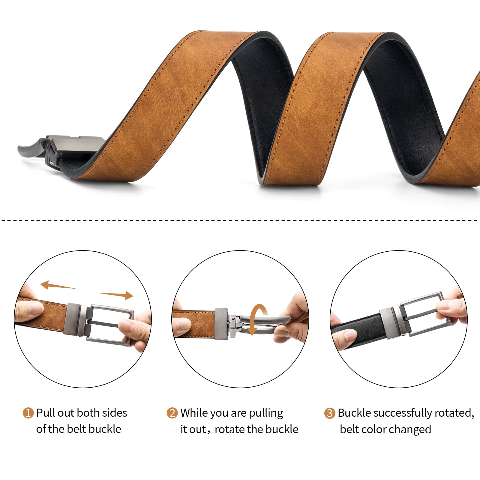 Mens Classic Reversible Belt