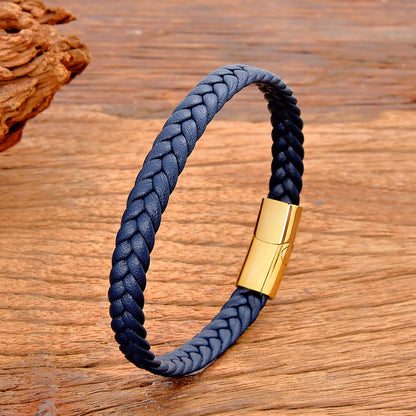 Mens Leather Rope Bracelet