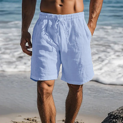 Mens Cotton Linen Shorts