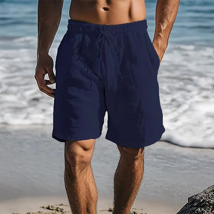 Mens Cotton Linen Shorts