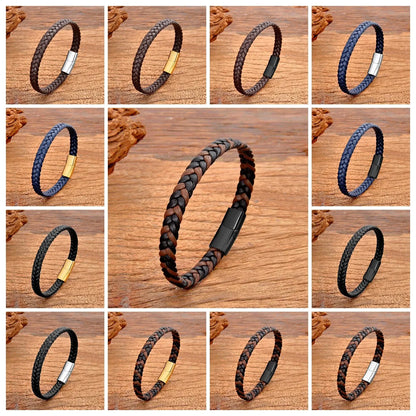 Mens Leather Rope Bracelet