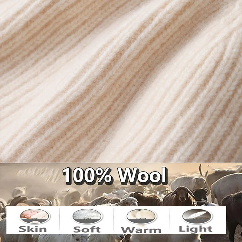 Mens Merino Wool Beanie