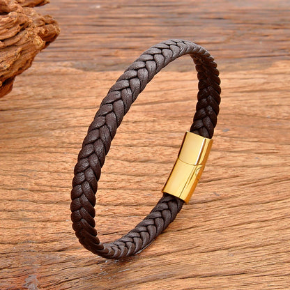 Mens Leather Rope Bracelet