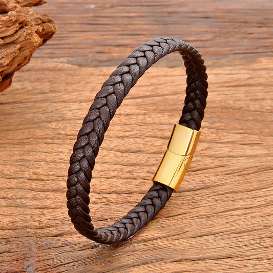 Mens Leather Rope Bracelet