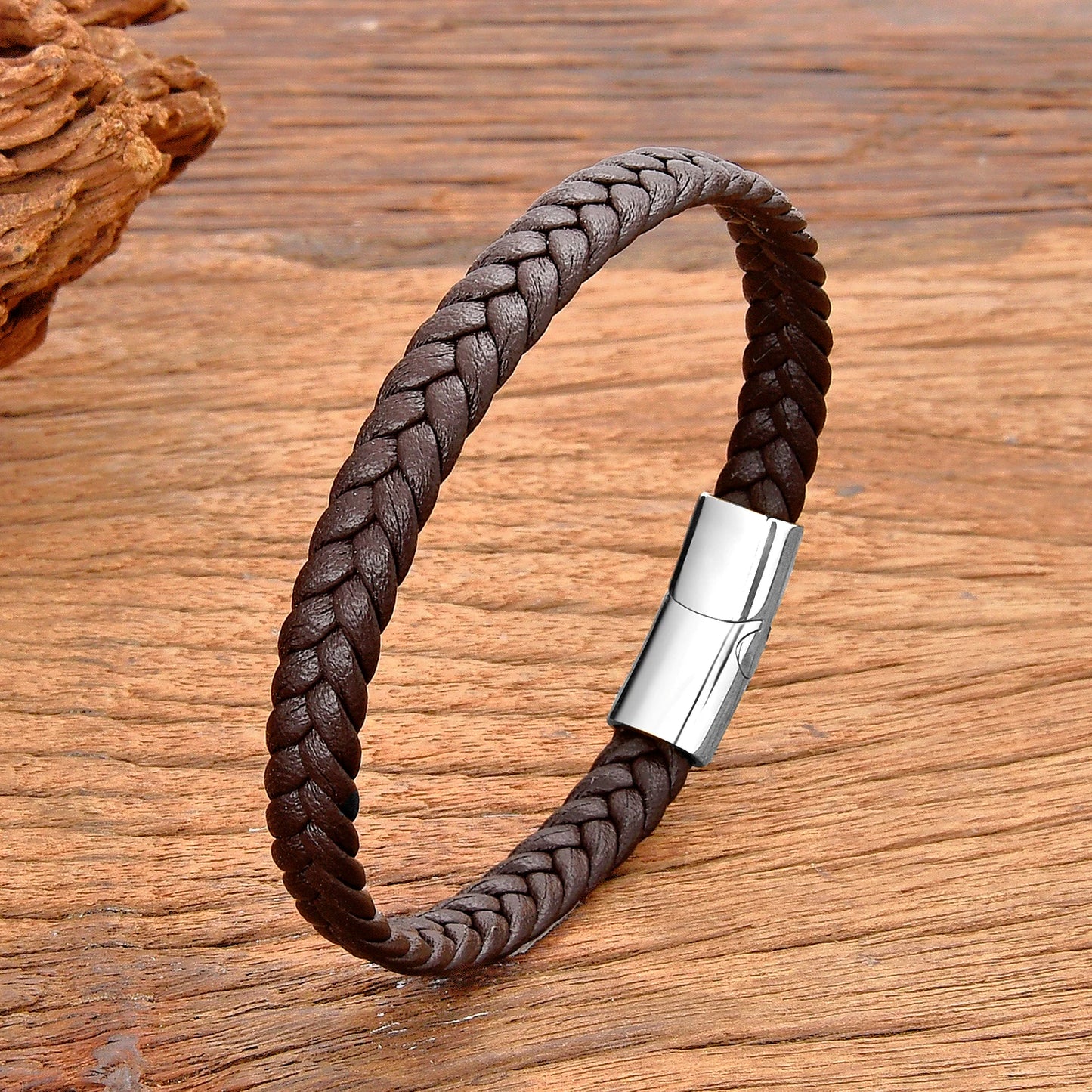 Mens Leather Rope Bracelet