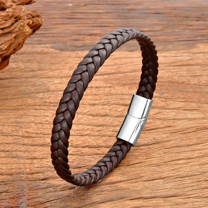 Mens Leather Rope Bracelet