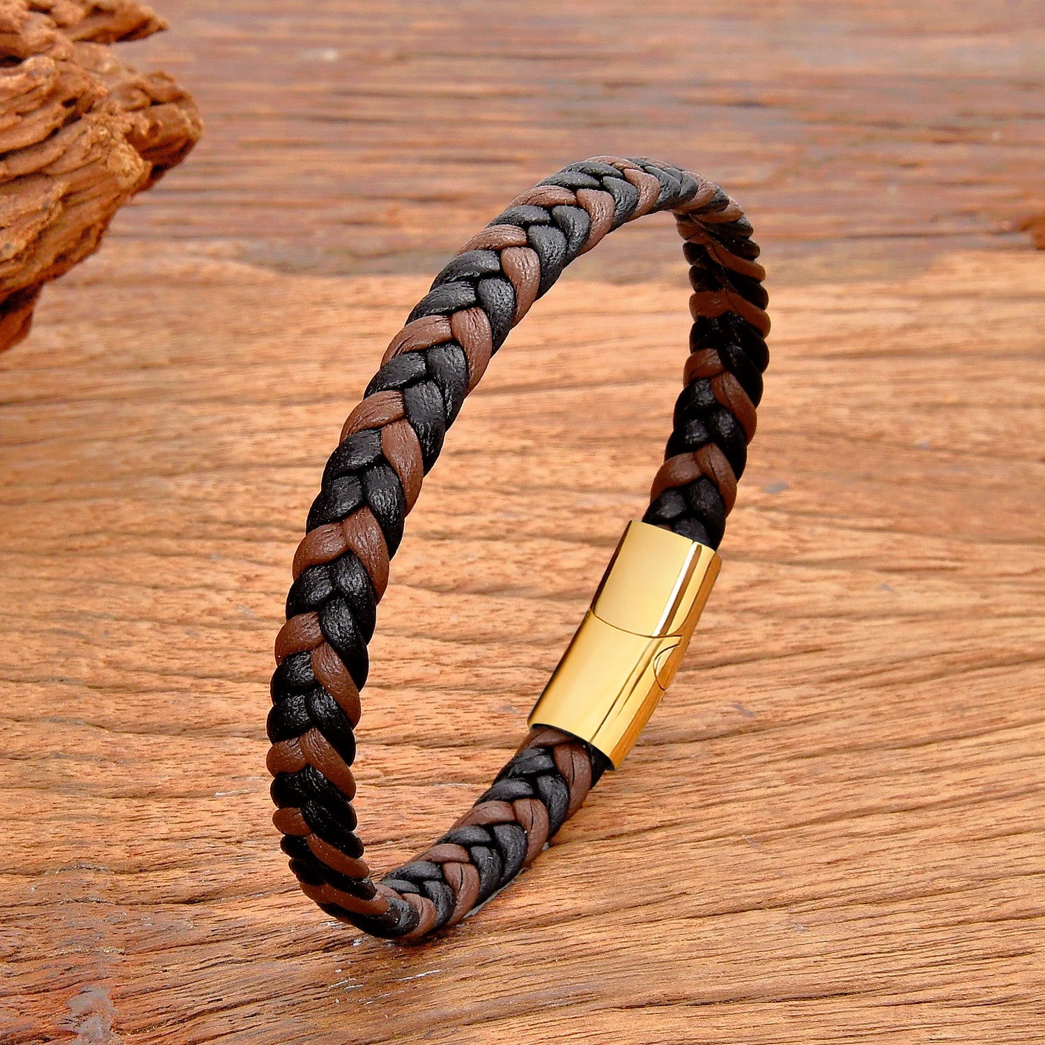 Mens Leather Rope Bracelet