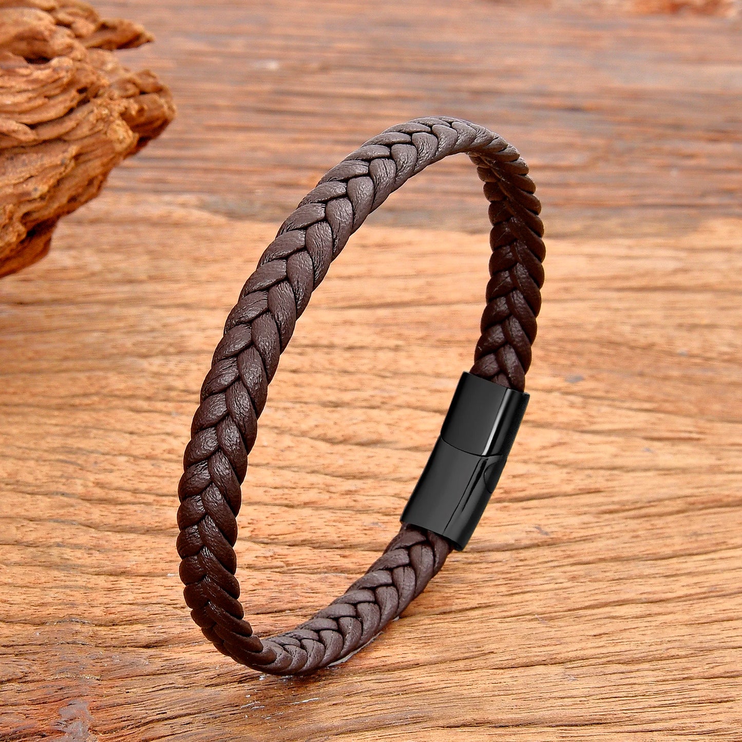 Mens Leather Rope Bracelet