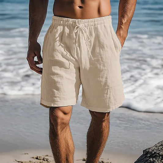 Mens Cotton Linen Shorts