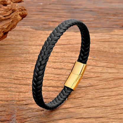 Mens Leather Rope Bracelet