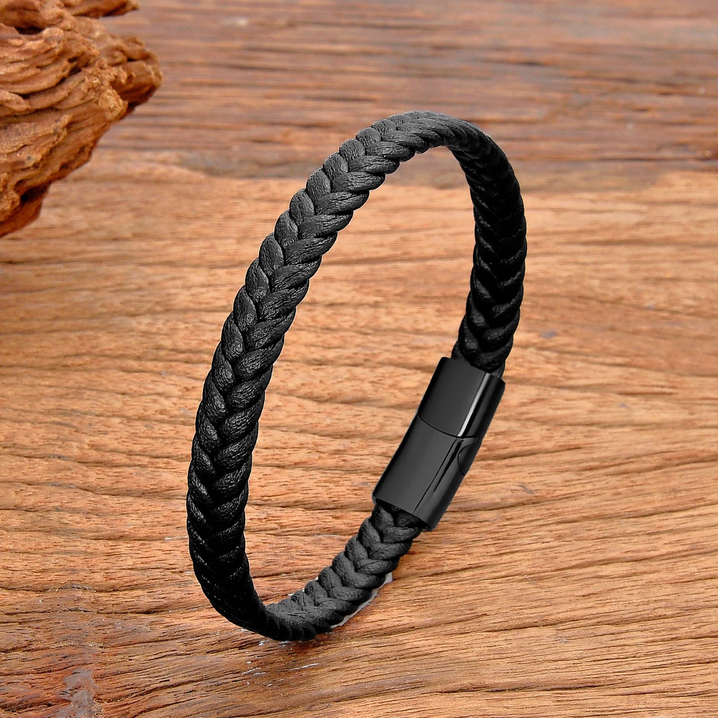 Mens Leather Rope Bracelet