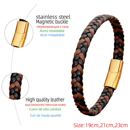 Mens Leather Rope Bracelet